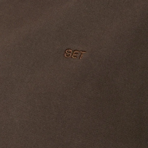 SET Active HEAVYWEIGHT SWEATS HALF ZIP - BROWNSTONE Size MBrownstone / M - Picture 3 of 3